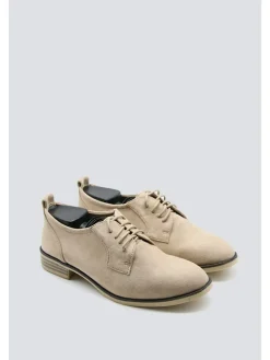 Veterschoenen beige