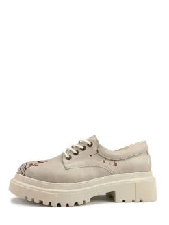 Veterschoenen beige/meerkleurig
