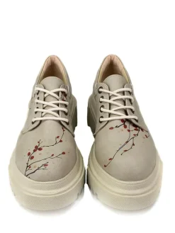 Veterschoenen beige/meerkleurig
