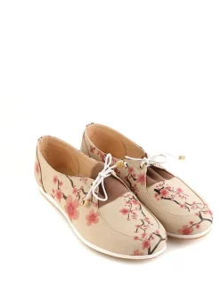 Veterschoenen lichtroze/meerkleurig
