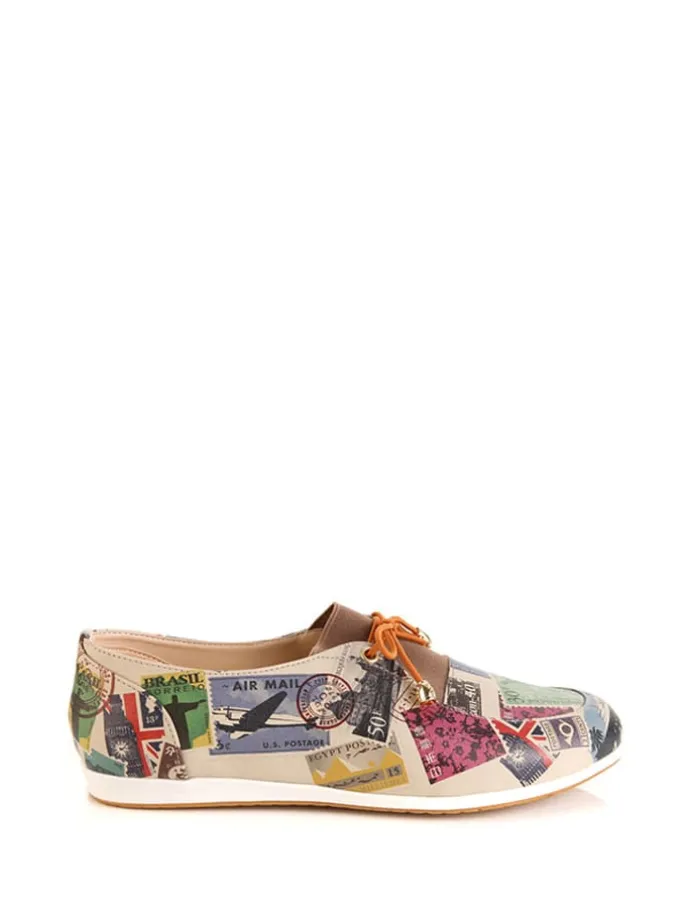 Veterschoenen meerkleurig