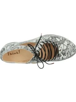 Veterschoenen wit/zwart