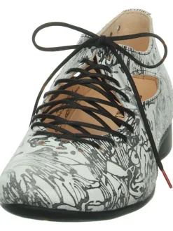 Veterschoenen wit/zwart