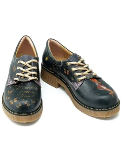 Veterschoenen zwart