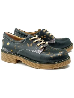 Veterschoenen zwart