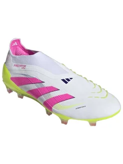 Voetbalschoenen met noppen "Predator Elite FG" wit/roze/geel