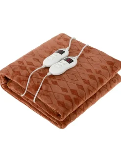Warmte-onderdeken "CR 7436" lichtbruin - (L)160 x (B)150 cm