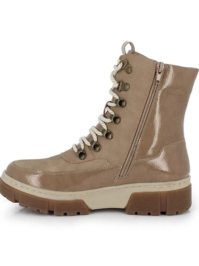Winterboots champagnekleurig