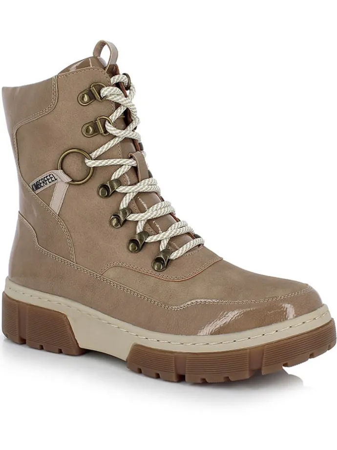Winterboots champagnekleurig