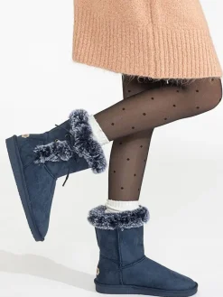 Winterboots "Coma" donkerblauw