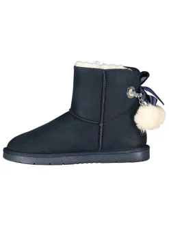 Winterboots "Oponpon" donkerblauw