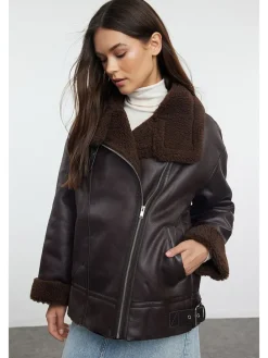 Winterjas bruin