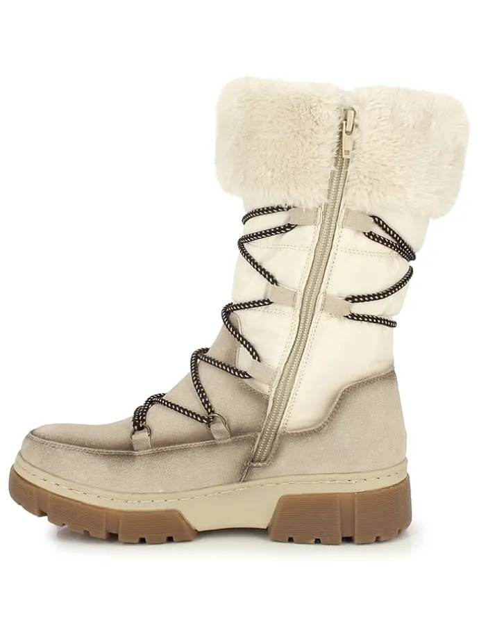 Winterlaarzen "Rosie" beige/crème