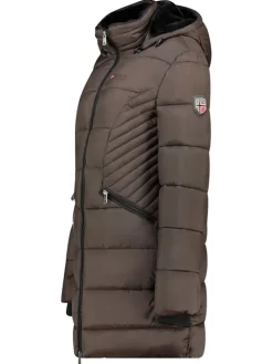 Wintermantel "Bee" donkerbruin