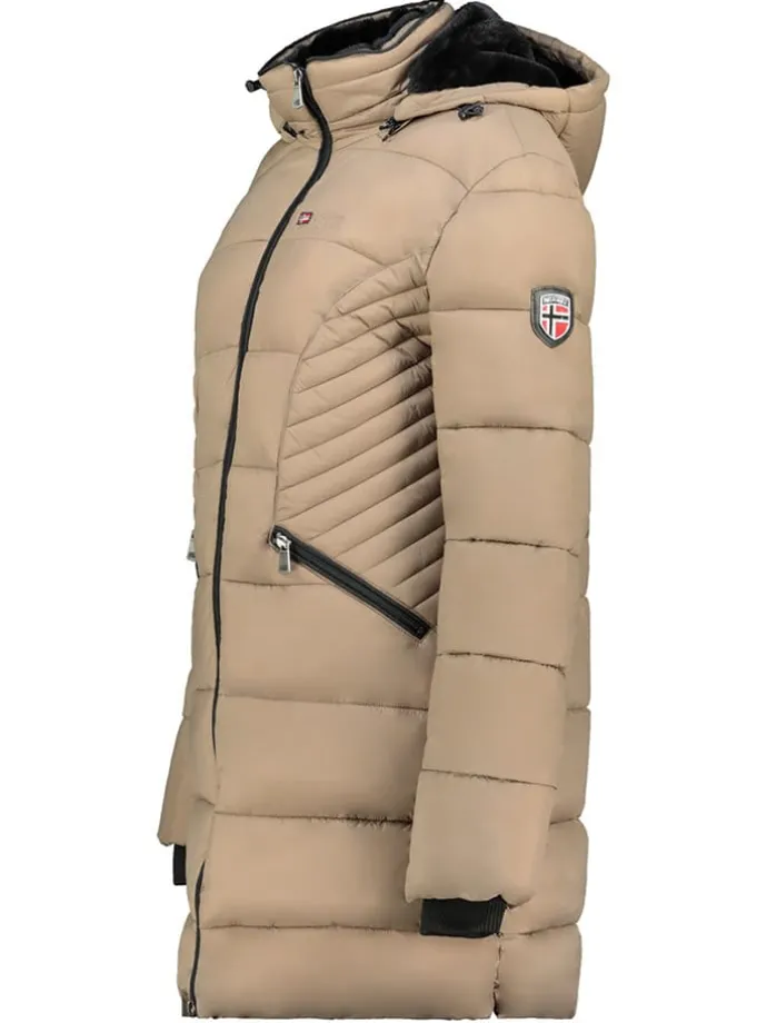 Wintermantel "Bee" taupe