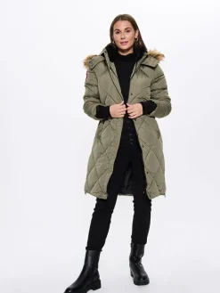 Wintermantel kaki