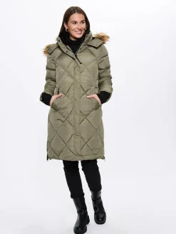 Wintermantel kaki