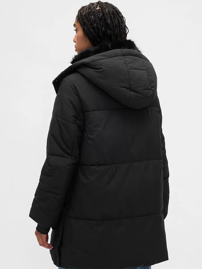 Wintermantel zwart
