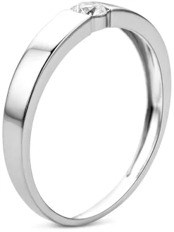 Witgouden ring met diamant