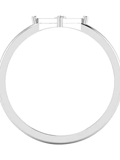 Witgouden ring met diamanten