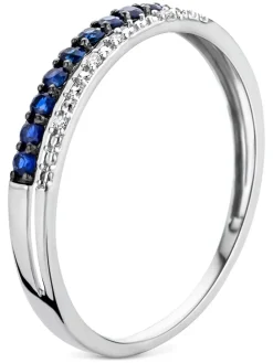 Witgouden ring met diamanten