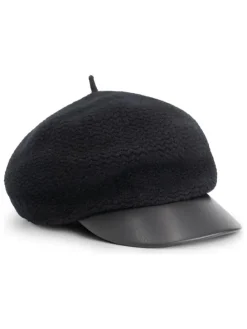 Wollen baret zwart