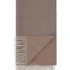 Wollen sjaal "Classic" beige/bruin - (L)250 x (B)65 cm