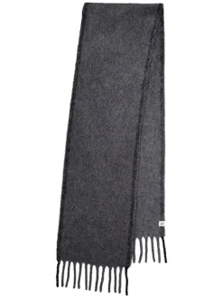 Wollen sjaal "Solid Yuta" antraciet - (L)210 x (B)26 cm