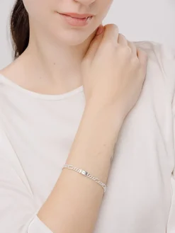 Zilveren armband met edelstenen