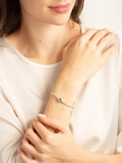 Zilveren armband met edelstenen