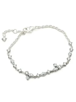 Zilveren armband met zirkonia's