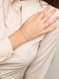 Zilveren armband met zirkonia's