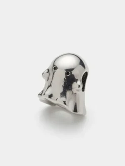 Zilveren bead "Ghost"