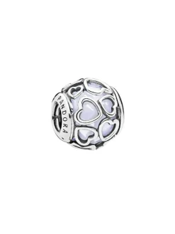 Zilveren bead met kristal
