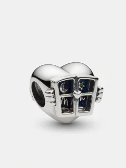 Zilveren bead "Mum Heart"