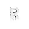 Zilveren bead "R"