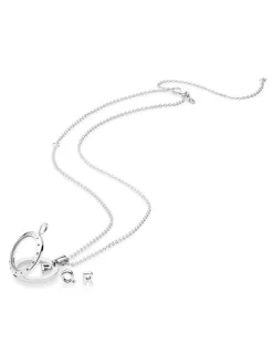 Zilveren bead "R"