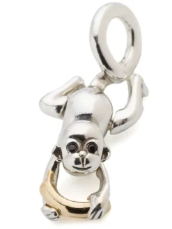 Zilveren hanger met kristallen