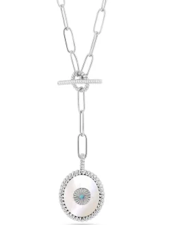 Zilveren ketting met hanger - (L)39 cm