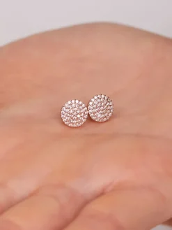 Zilveren oorstekers met edelstenen