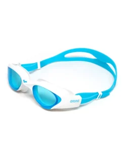 Zwembril blauw/wit